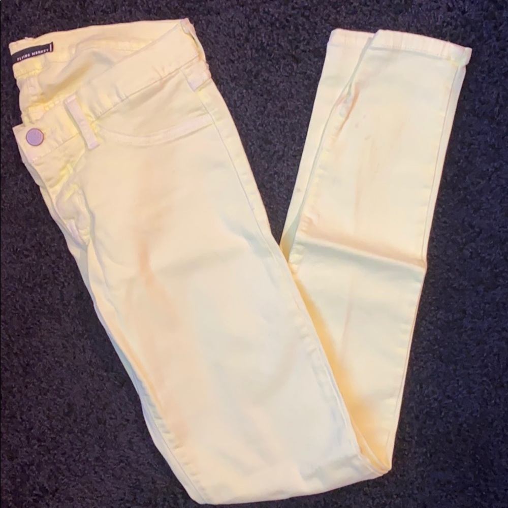 Neon yellow flying monkey jegging